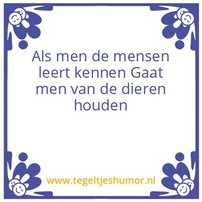 Tegeltje: Mens