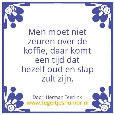 Tegeltje: Koffie