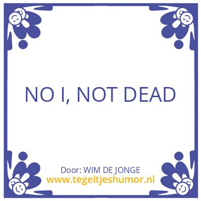 Tegeltje: WIM DE JONGE