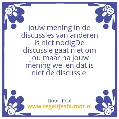Tegeltje: Real