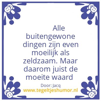 Tegeltje: Buitengewoon