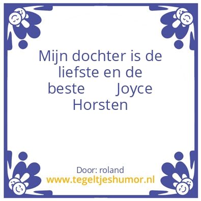 Tegeltje: Joyce tegeltje