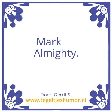 Tegeltje: Ik ben Gerrit.