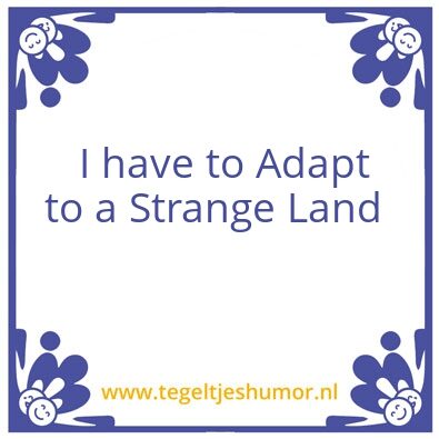 Tegeltje: Strange