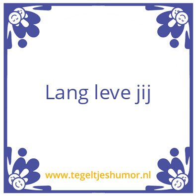 Tegeltje: Verjaardag