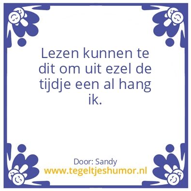 Tegeltje: Ezel