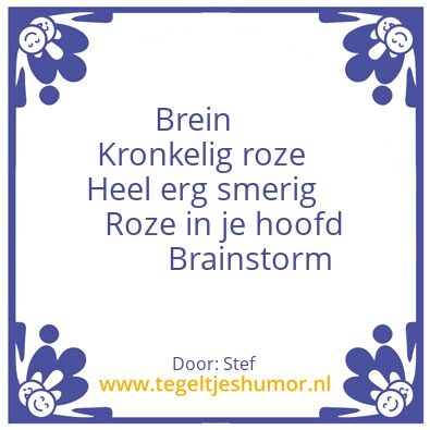Tegeltje: Hersenen