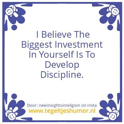 Tegeltje: II believe ..