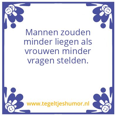 Tegeltje: Mannen