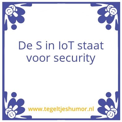Tegeltje: Tegeltje