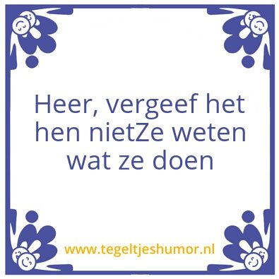 Tegeltje: Heer