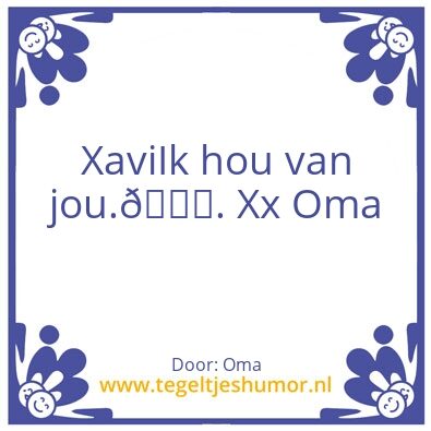 Tegeltje: Xavi