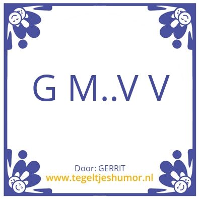 Tegeltje: GERRIT BIESMANS