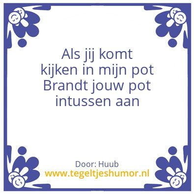 Tegeltje: Pot