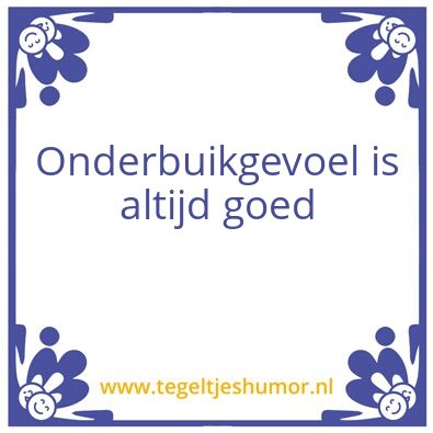 Tegeltje: buik