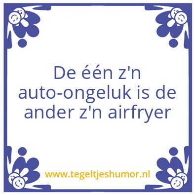 Tegeltje: Airfryer