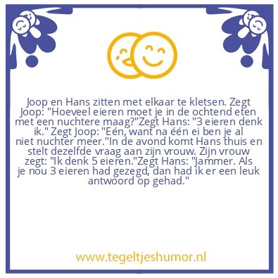 Tegeltje: Eieren