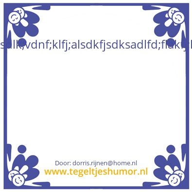 Tegeltje: hoi