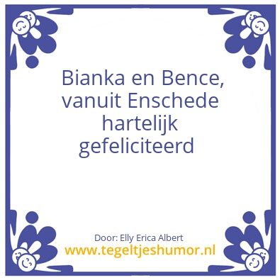 Tegeltje: Feest