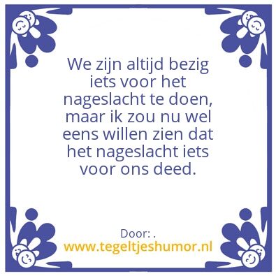 Tegeltje: .