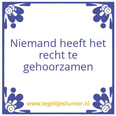 Tegeltje: Tegen fascisme