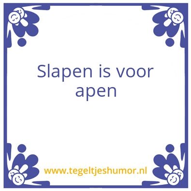 Tegeltje: aap