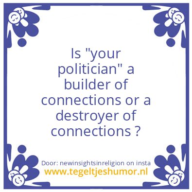 Tegeltje: “your politician”