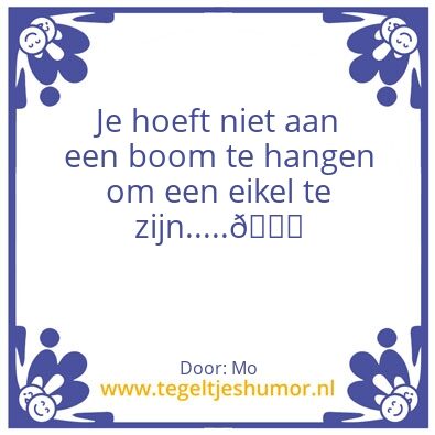 Tegeltje: Boom