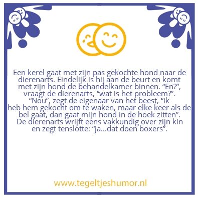Tegeltje: Boxer