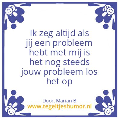 Tegeltje: Marian Borg
