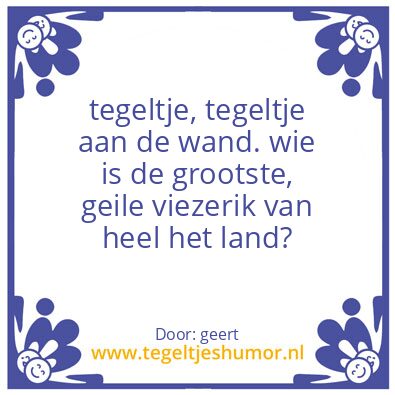 Tegeltje: pvv