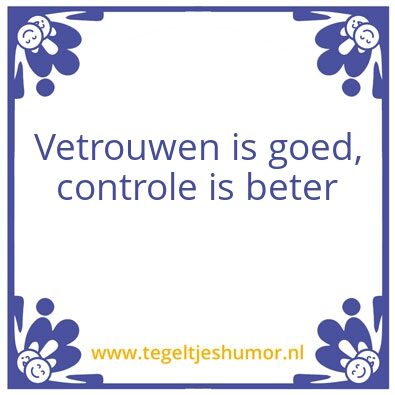 Tegeltje: spreuk
