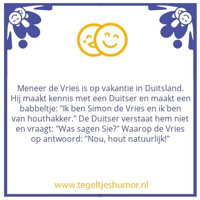 Tegeltje: Houthakker