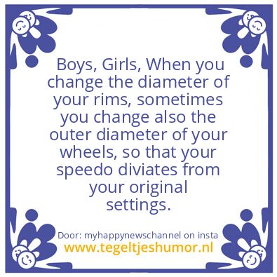 Tegeltje: Your New Rims.