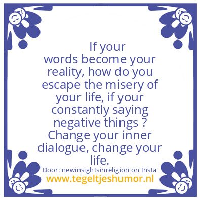 Tegeltje: Words = Reality