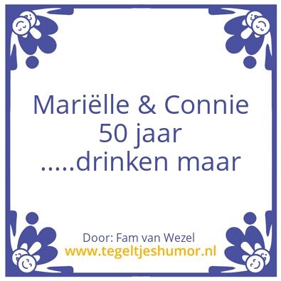 Tegeltje: 50 jaar
