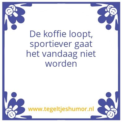 Tegeltje: Sportief