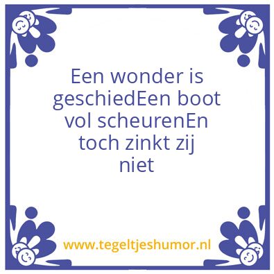 Tegeltje: Tegeltje