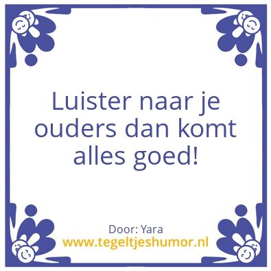Tegeltje: yar