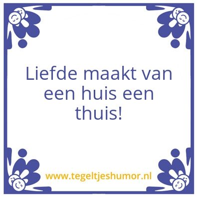 Tegeltje: Liefde