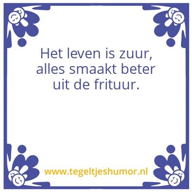 Tegeltje: Frituur