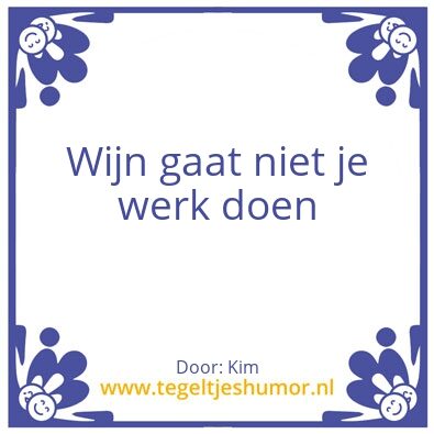 Tegeltje: x