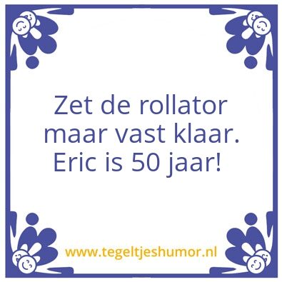 Tegeltje: Eric