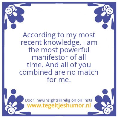Tegeltje: You Have Free Will