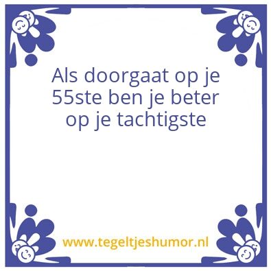 Tegeltje: 55 jaar