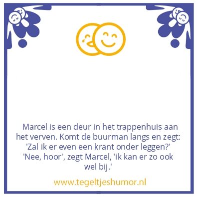 Tegeltje: Verven