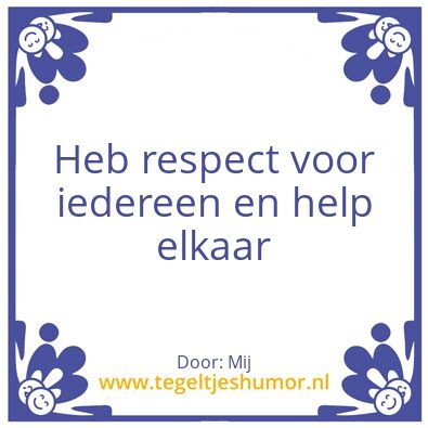 Tegeltje: Tegelwijsheid Levendwater