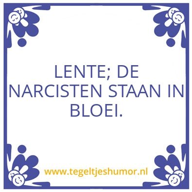 Tegeltje: Lente