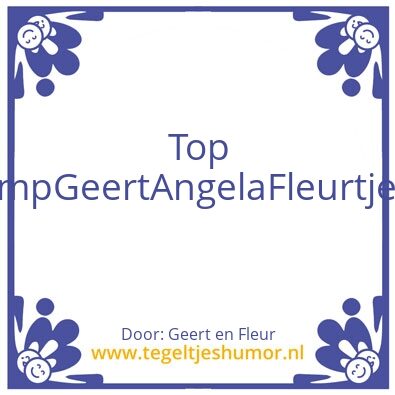 Tegeltje: Geert enToon