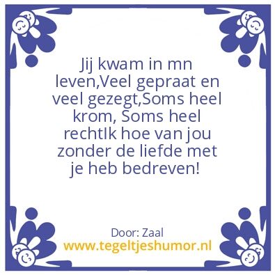 Tegeltje: Leven en laten leven